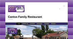 Desktop Screenshot of cantonfamilyrestaurant.com